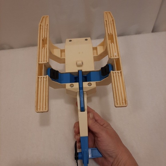 Vintage 1974 Fisher Price Toy Rescue Helicopter Set #305 Broken Rotors READ - Picture 6 of 16